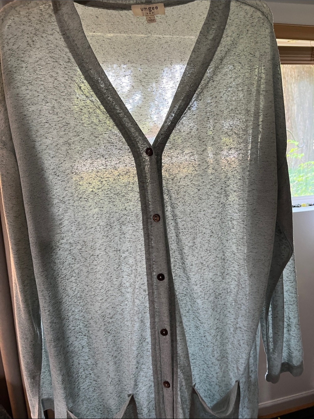 Umgee Mint Lightweight Button-Front Cardigan - Picture 6 of 8
